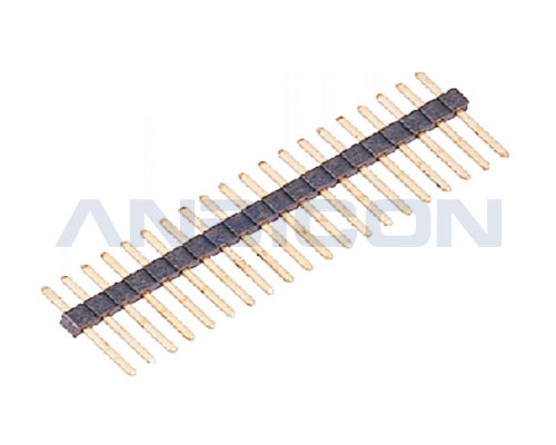 Pitch 1.0mm Pin Header Connector , single row , straight , High temperature resistance 1-50P PE bag