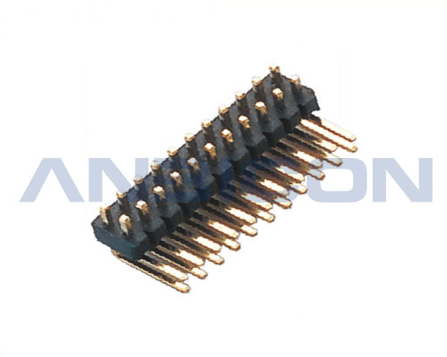 1.27-2.54 spacingPin Header , Dual Row , 90°, High temperature resistance