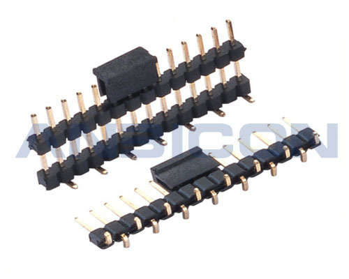 2.0Pin Header， single row，single/ double plastic SMT