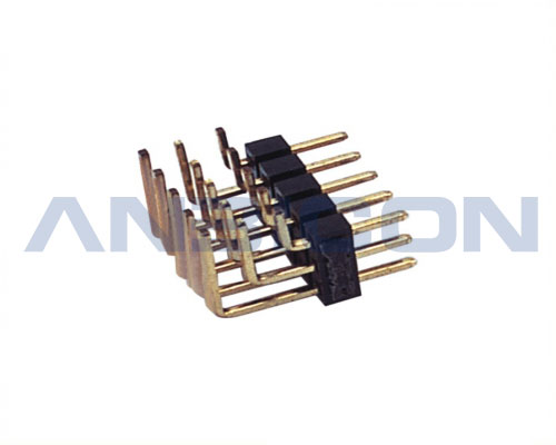 2.0Pin Header， Three row ，single plastic 90°