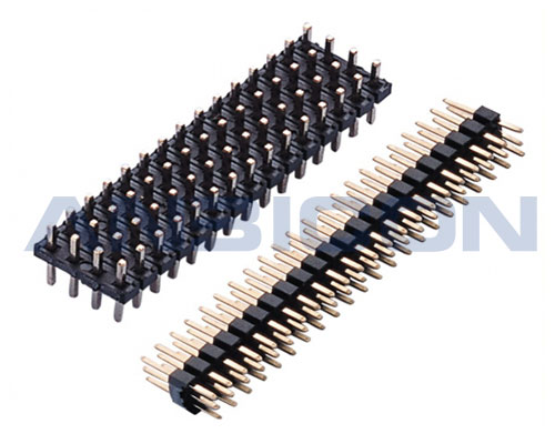 2.0Pin Header, Four row ,180°, High temperature resistance