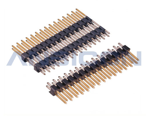 Pitch 2.54mm Pin Header Connector Dual Row single/ double plastic straight