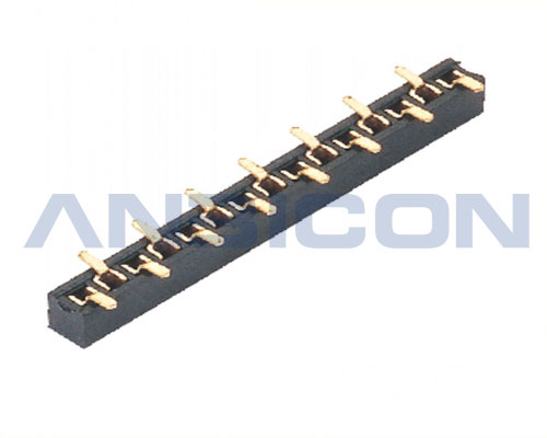 pitch 1.0 Female Header Connector single row SMT U type terminal