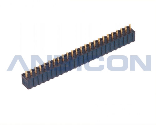 pitch 1.0mm Female Header Connector single row 180° U type