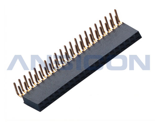 Pitch 2.00mm Female Header Connector Straight/Right Angle PA9T