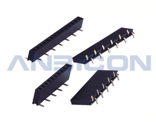 2.54 Female Header Connector ， single row， SMT， Y type