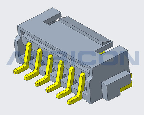 Pitch 2.50mm H6.10mm SMT Right Angle