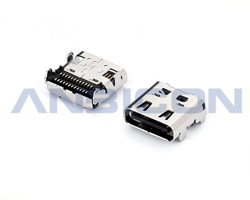 USB 4.0 TYPE C Female Single Shell  SMT  L=8.17mm / 9.17mm