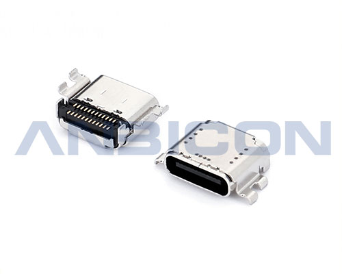 USB 4.0 TYPE C Female Double Shells   SMT cl=1.32mm,L=8.21mm