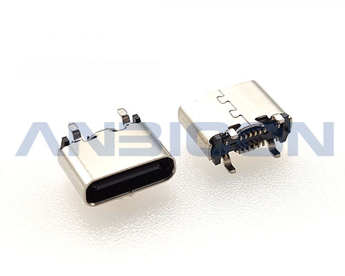 USB C TYPE F 16PIN   90° SMT TYPE  H=5.5/6.5mm