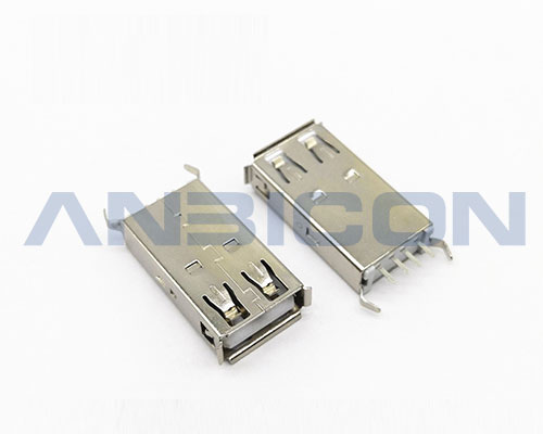 USB 2.0 AF 180° DIP Type L=24.5mm