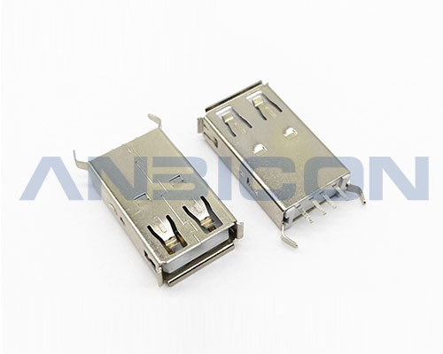 USB 2.0 AF 180° DIP Type L=22.5mm