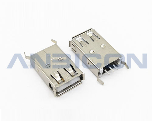 USB 2.0 AF 180° DIP Type L=20.5mm