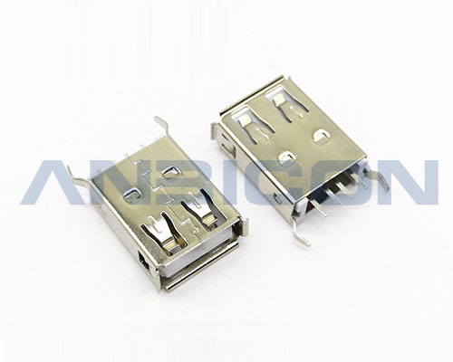 USB 2.0 AF 180° DIP Type L=17.5mm