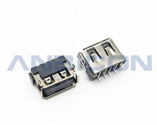 USB 2.0 AF SMT Type L=10.0mm H=6.3mm