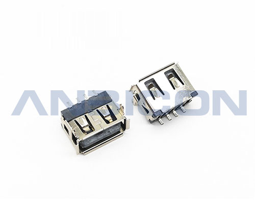 USB 2.0 AF SMT Type L=10.0mm H=6.0mm