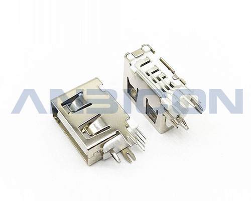 USB 2.0 AF 90° DIP L=10.0mm