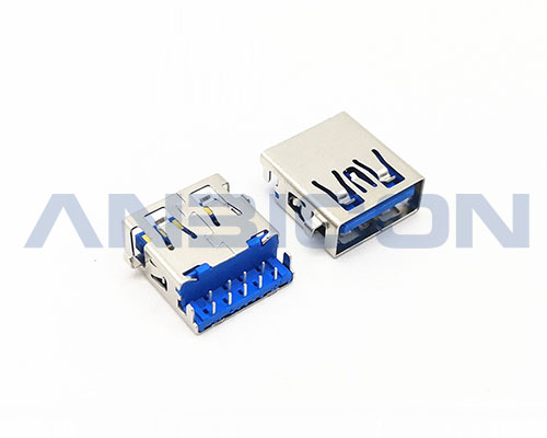 USB 3.0 AF 90°  Sinking  Type  2.11mm Double Rows Terminal