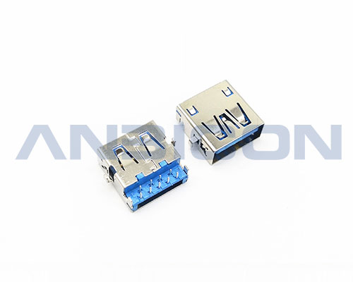 USB 3.0 AF 90°  Sinking  Type  2.9mm Double Rows Terminal