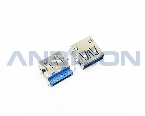 USB 3.0 AF 90°  Sinking  Type  2.9mm Double Rows Terminal