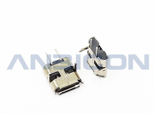 MICRO USB 2.0 Female  2Pin 180° Type