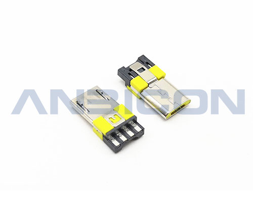 MICRO USB 2.0 Male  Color: Yellow